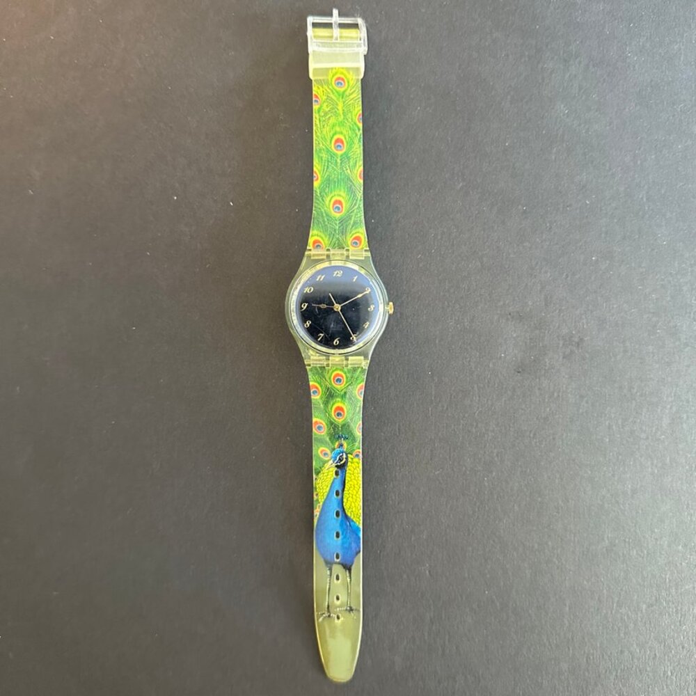 Vintage Swatch Peacock Watch